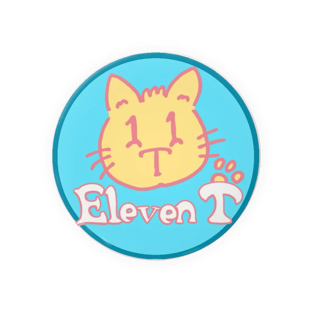 11Tキャラクターズの11Tキャット Tin Badge