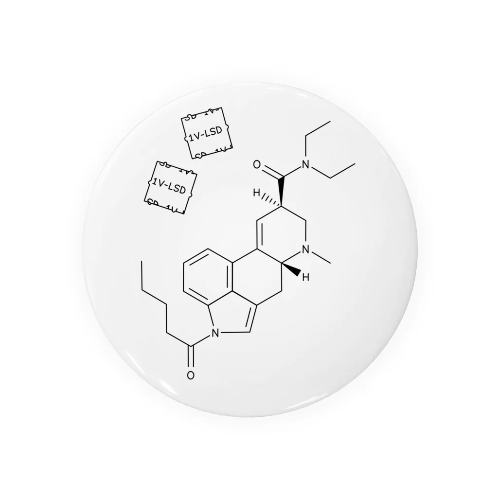 オリジナル 1V-LSD デザイン Tin Badge by SHOSEI商店 グッズ販売 ( SHOSEI ) ∞ SUZURI