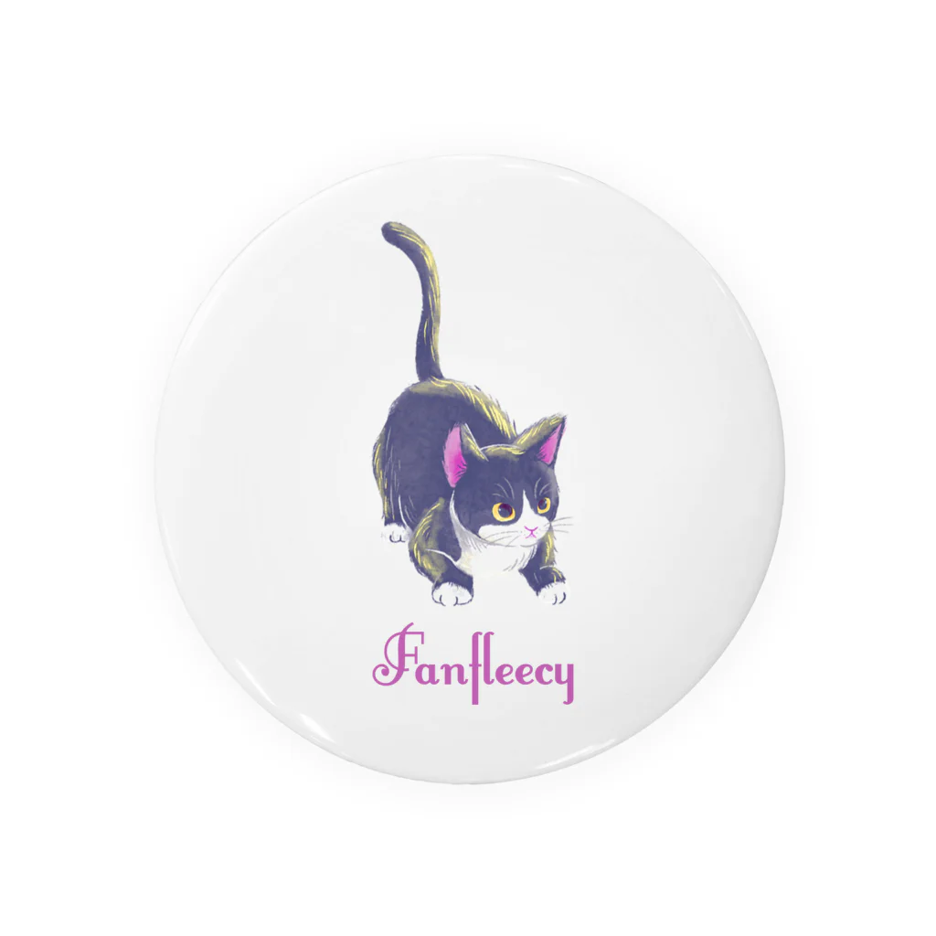 Fanfleecyのmeow meow(black cat) Tin Badge