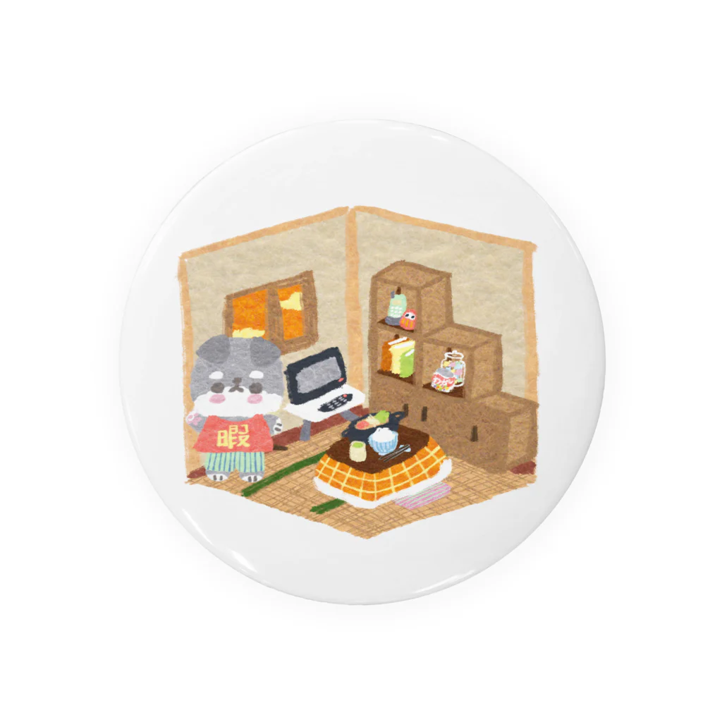 Katsukin Takamura | フェルトミニチュアアートドールの暇ちゃんのお家 缶バッジ