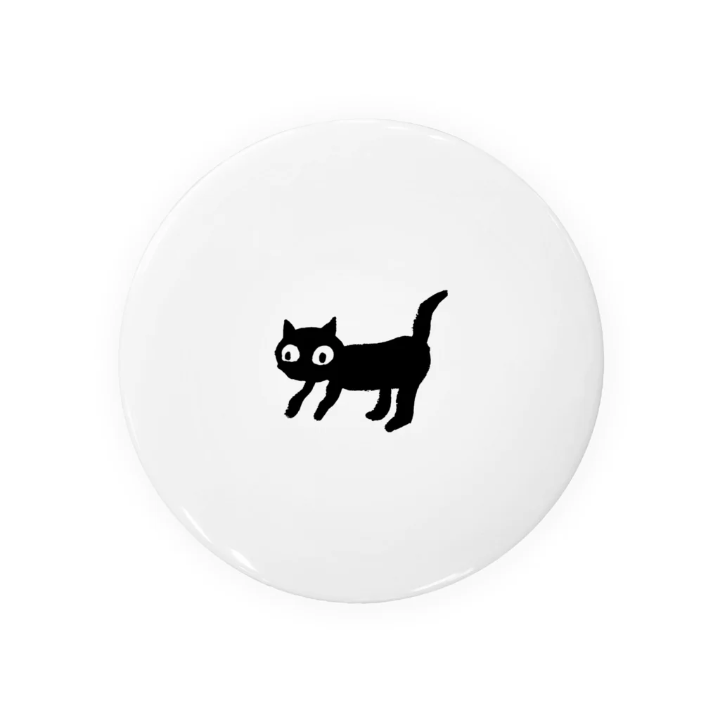 masao_art_lifeのにらむ猫ちゃん Tin Badge