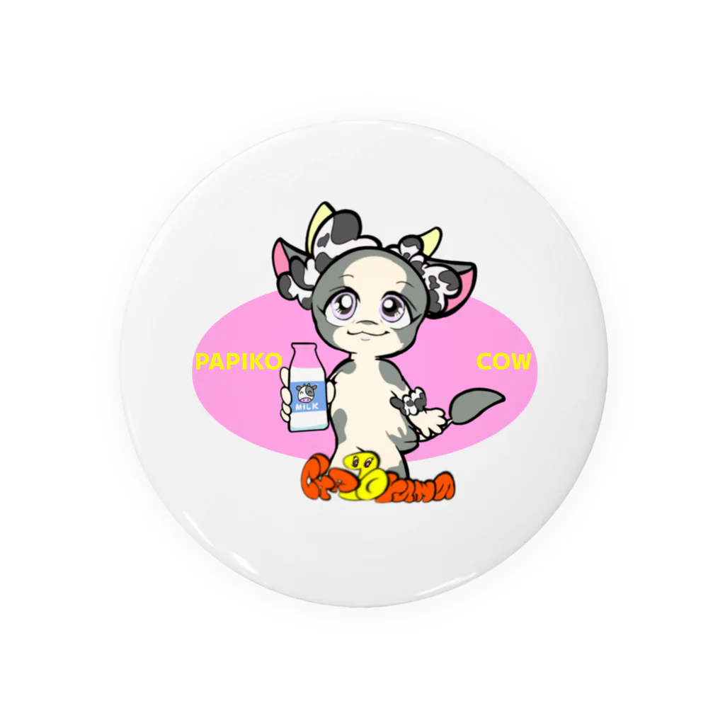 ちゃとらま　CHA10ramaのPAPIKO♡COW Tin Badge