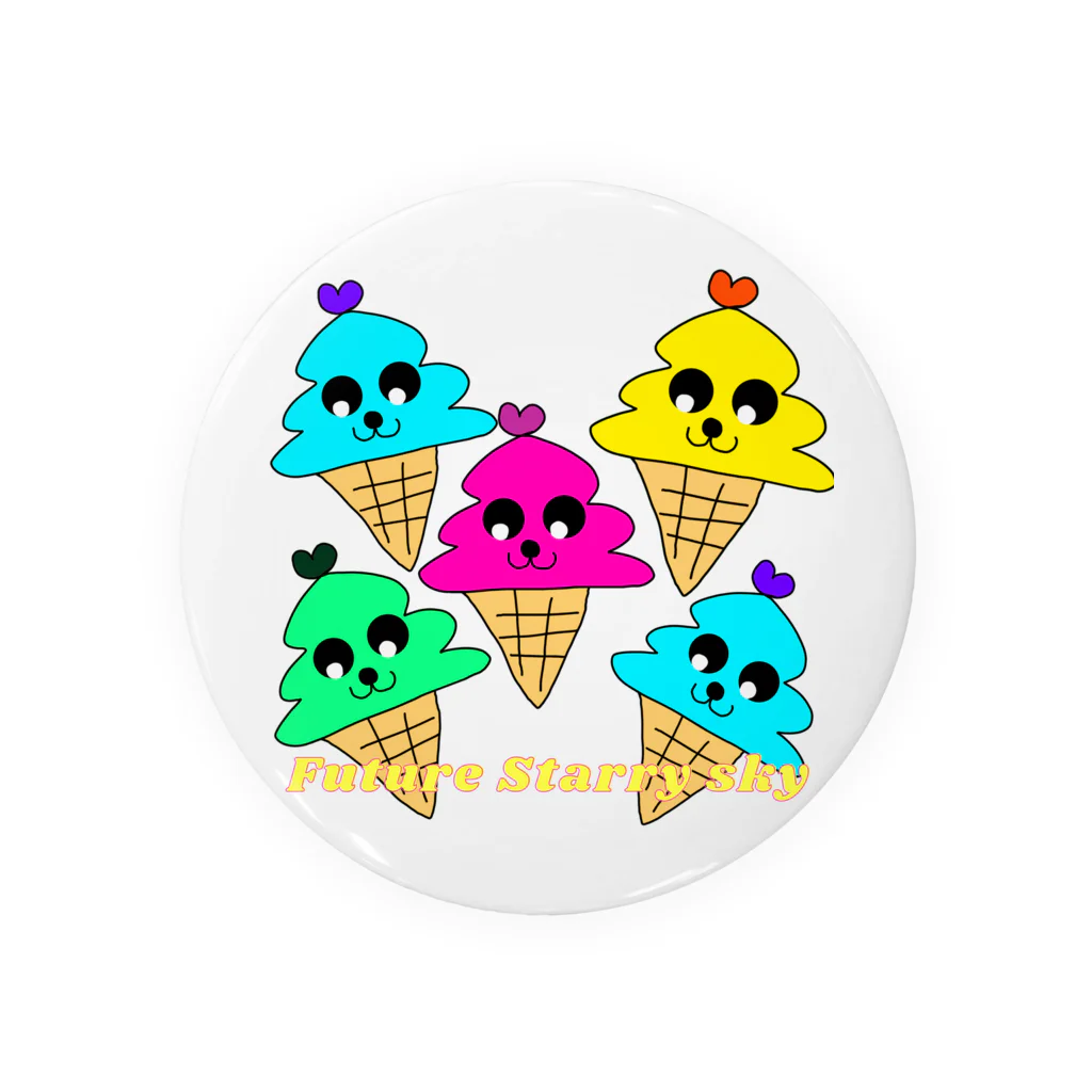 Future Starry Skyのソフトクリーム🍦 Tin Badge