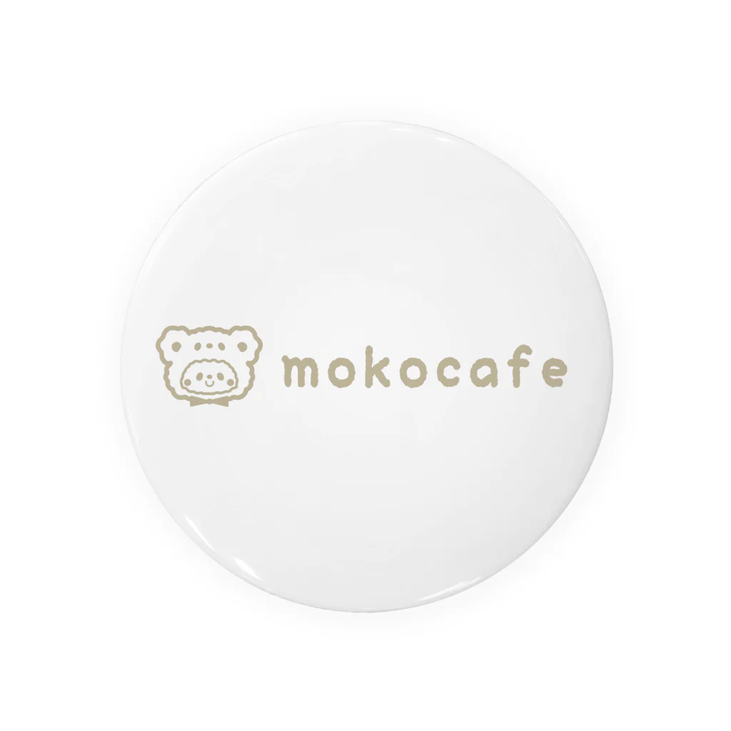 sayamoko_shopのしろくまモコちゃんロゴグッズ（ナチュラル） Tin Badge