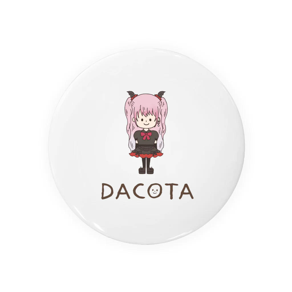 Team DACOTAのNo.022 えむ【黒ロゴ】 Tin Badge