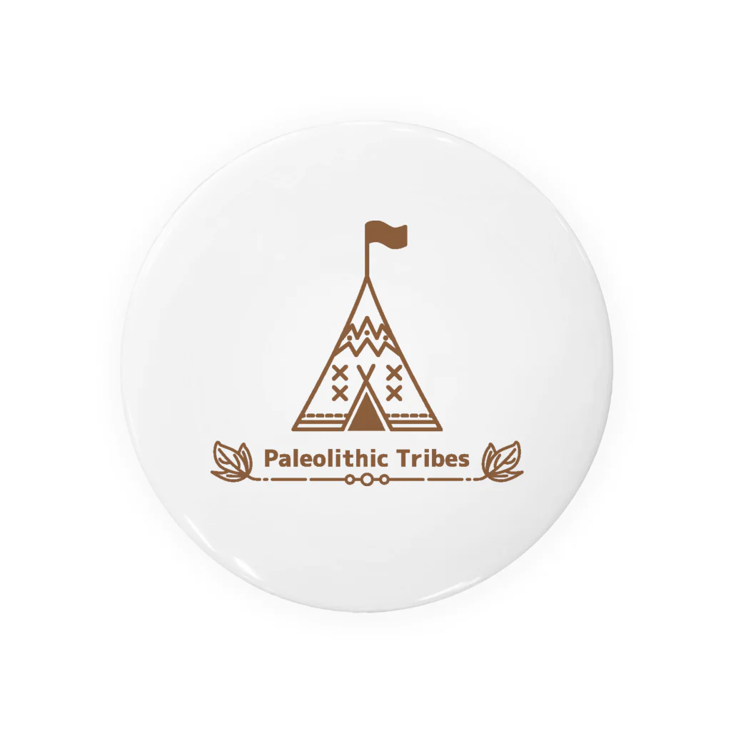 パレオな部族グッズストアのPaleolithic Camping Tent (Original Color) Tin Badge