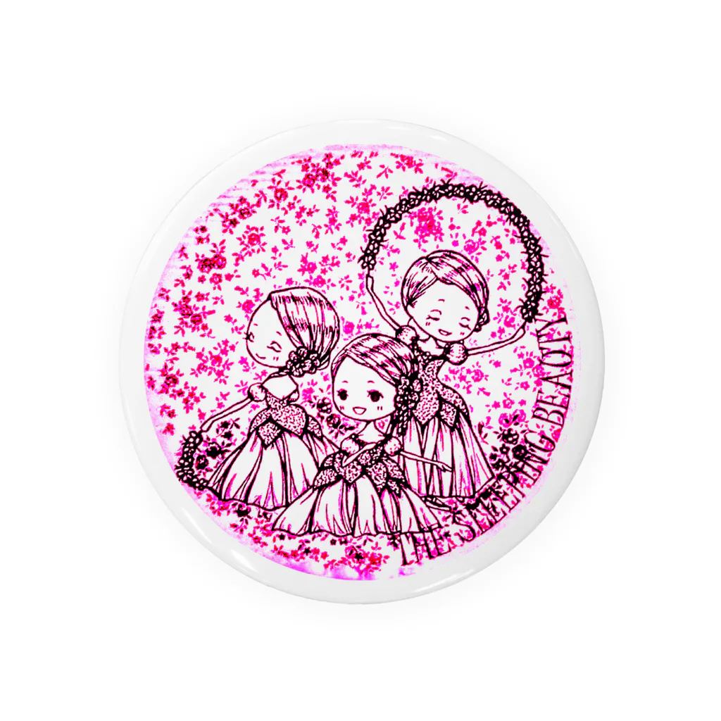takaraのイラストグッズ店の花のワルツ「眠れる森の美女」より Tin Badge