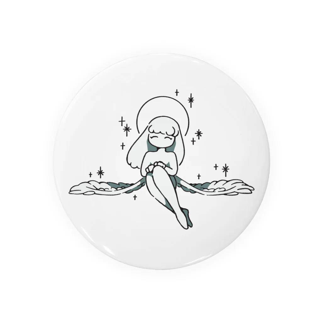 suzuri_suzurannのにっこり天使 Tin Badge