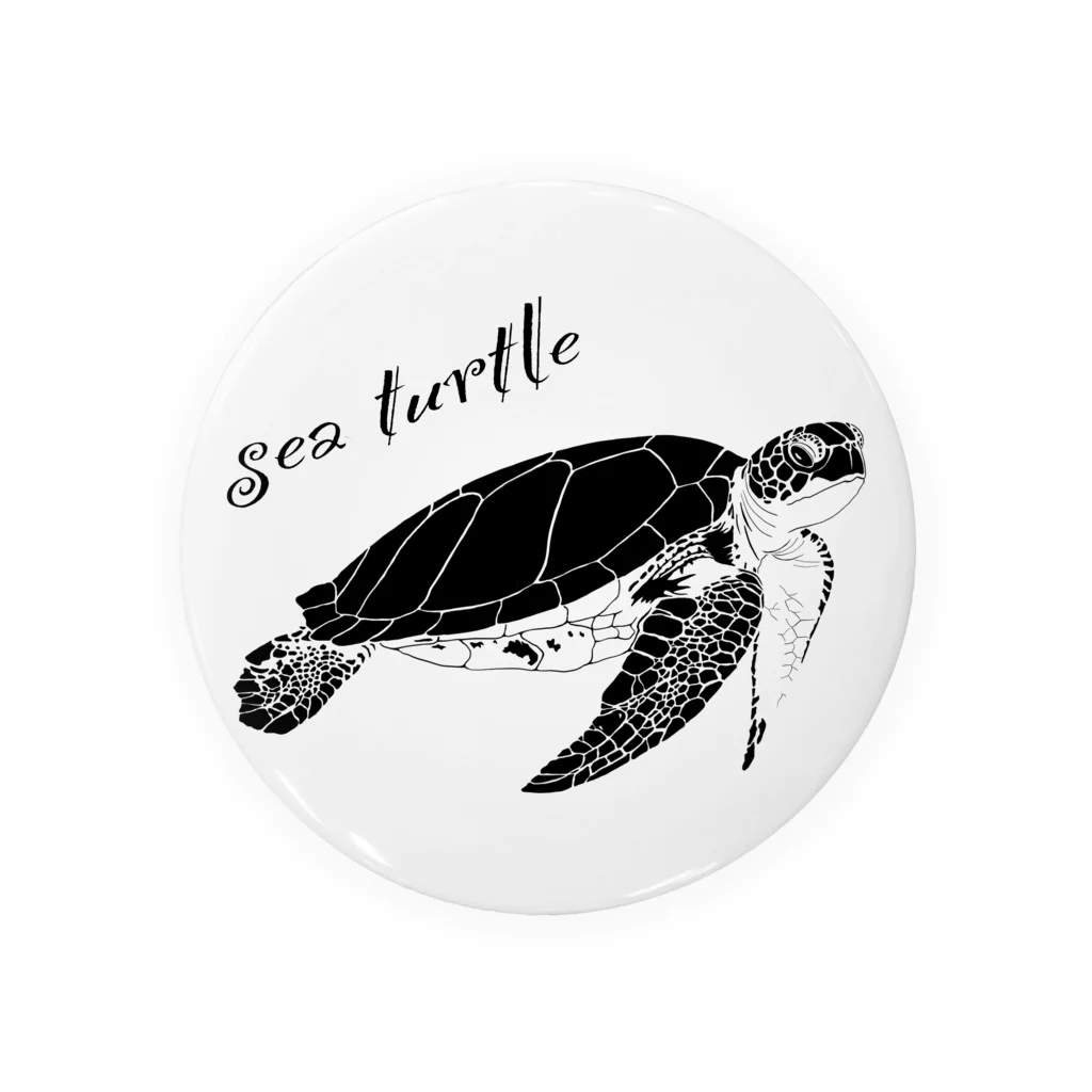 Rerasanのお店のsea turtle 缶バッジ