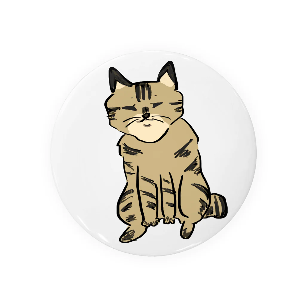 つくね串のがんばるねこ Tin Badge