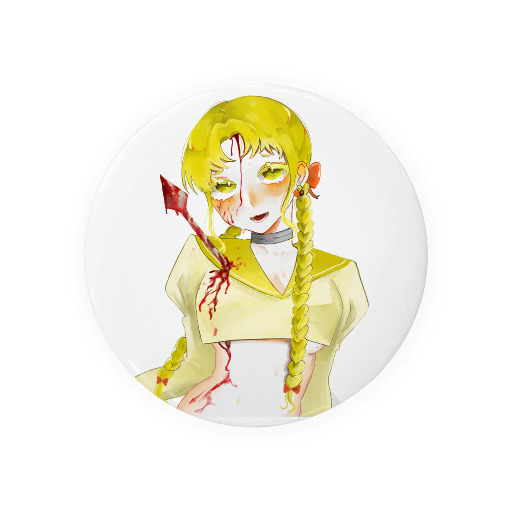 奏のぶっ刺されイエローちゃん Tin Badge