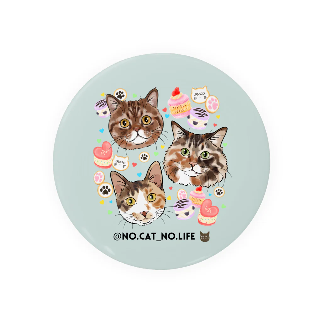 猫のイラスト屋さんのmiina siina anzu Tin Badge