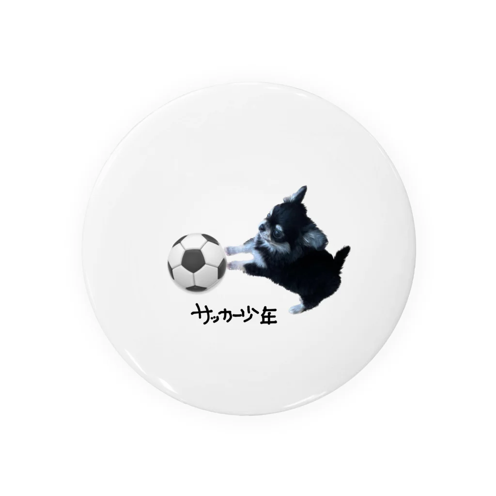 かえるちゃんのサッカー大好きチワワ！ Tin Badge