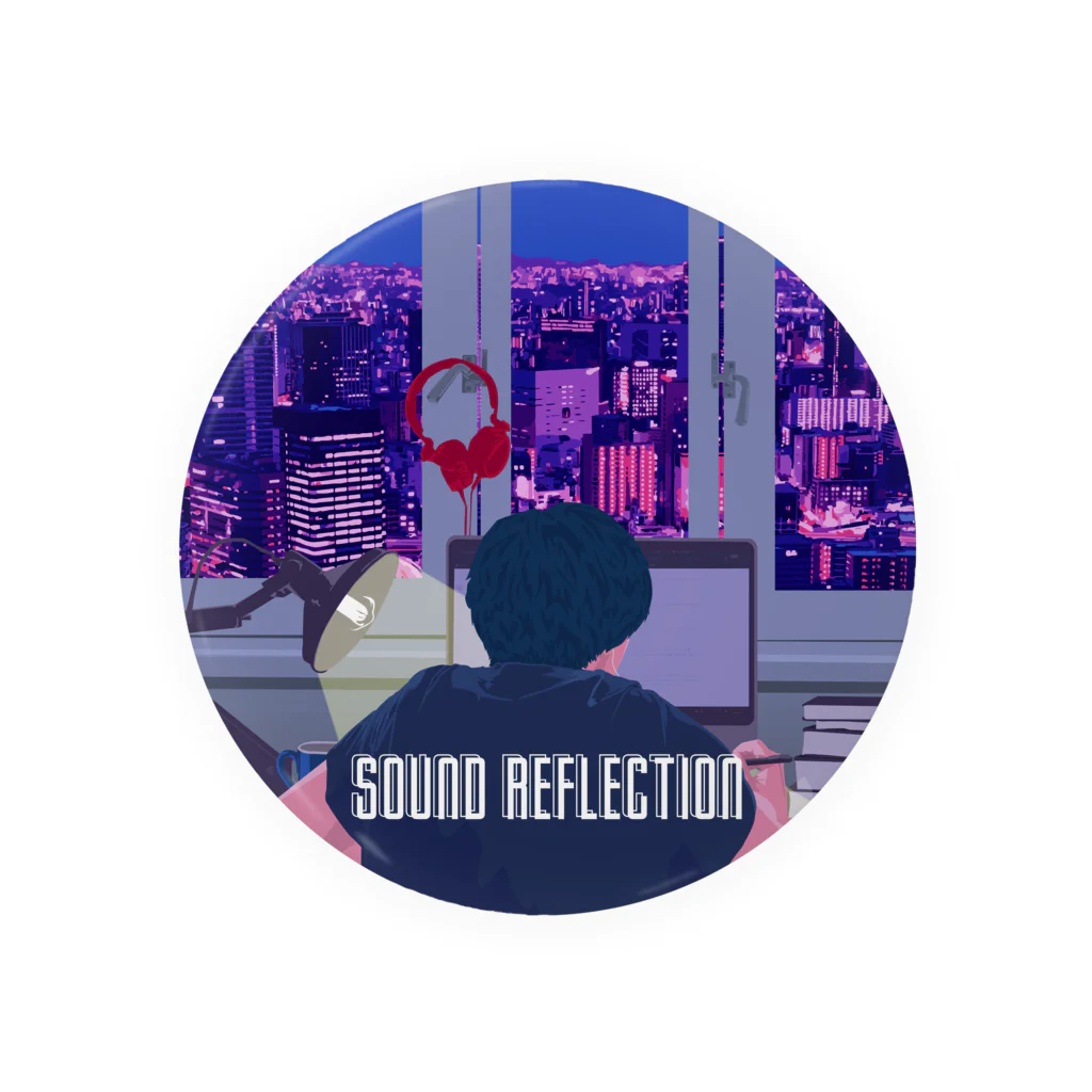 杜若 Tojaku｜Sound ReflectionのSound Reflection | COZY RADIO Tin Badge