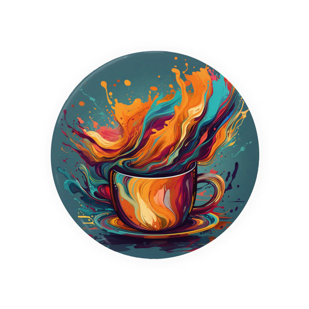 CoffeePixelのPixelBrew Cup（ピクセルブリューカップ） - クリエイティブな一杯で毎日を彩ろう Tin Badge