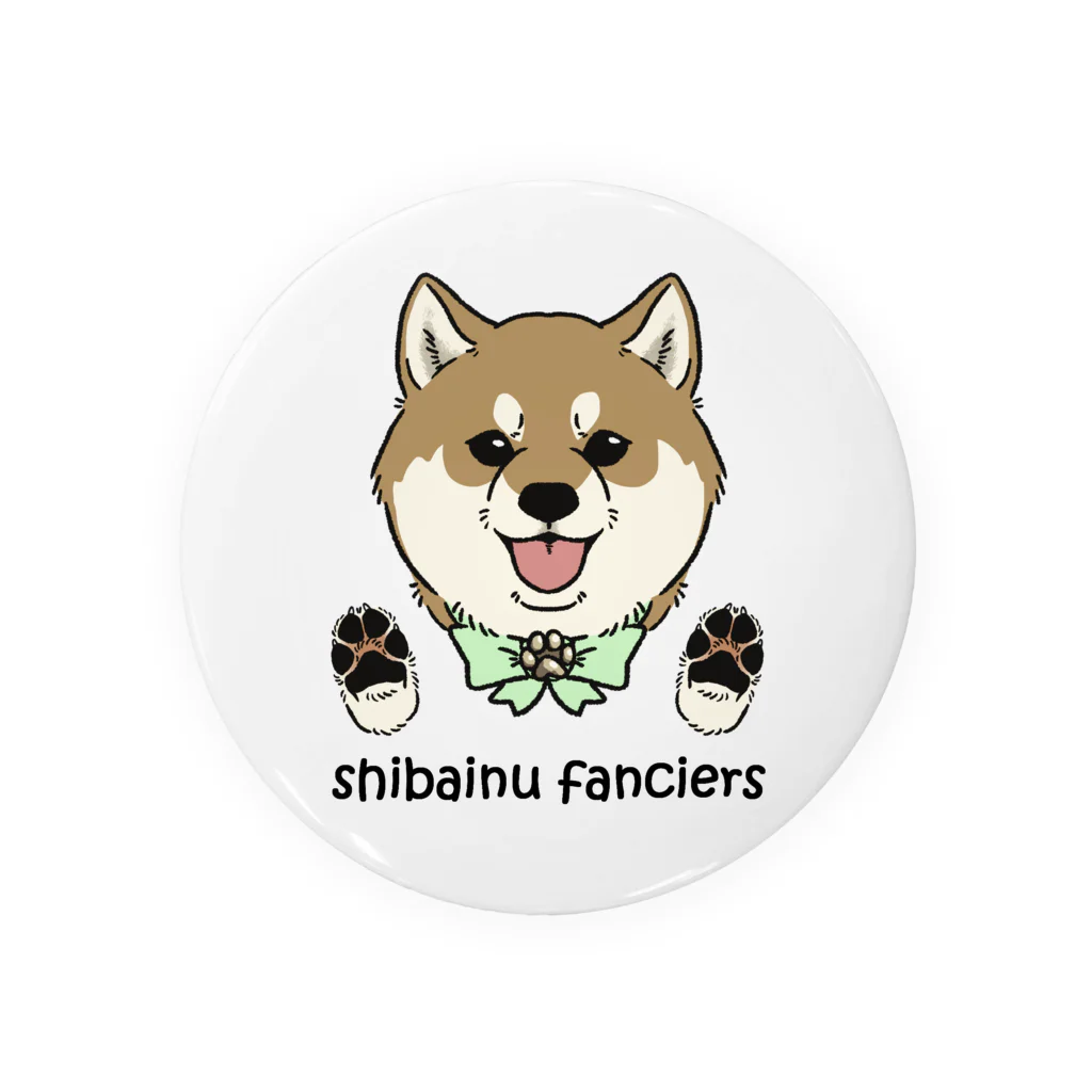 豆つぶのshiba-inu fanciers(赤柴) 缶バッジ