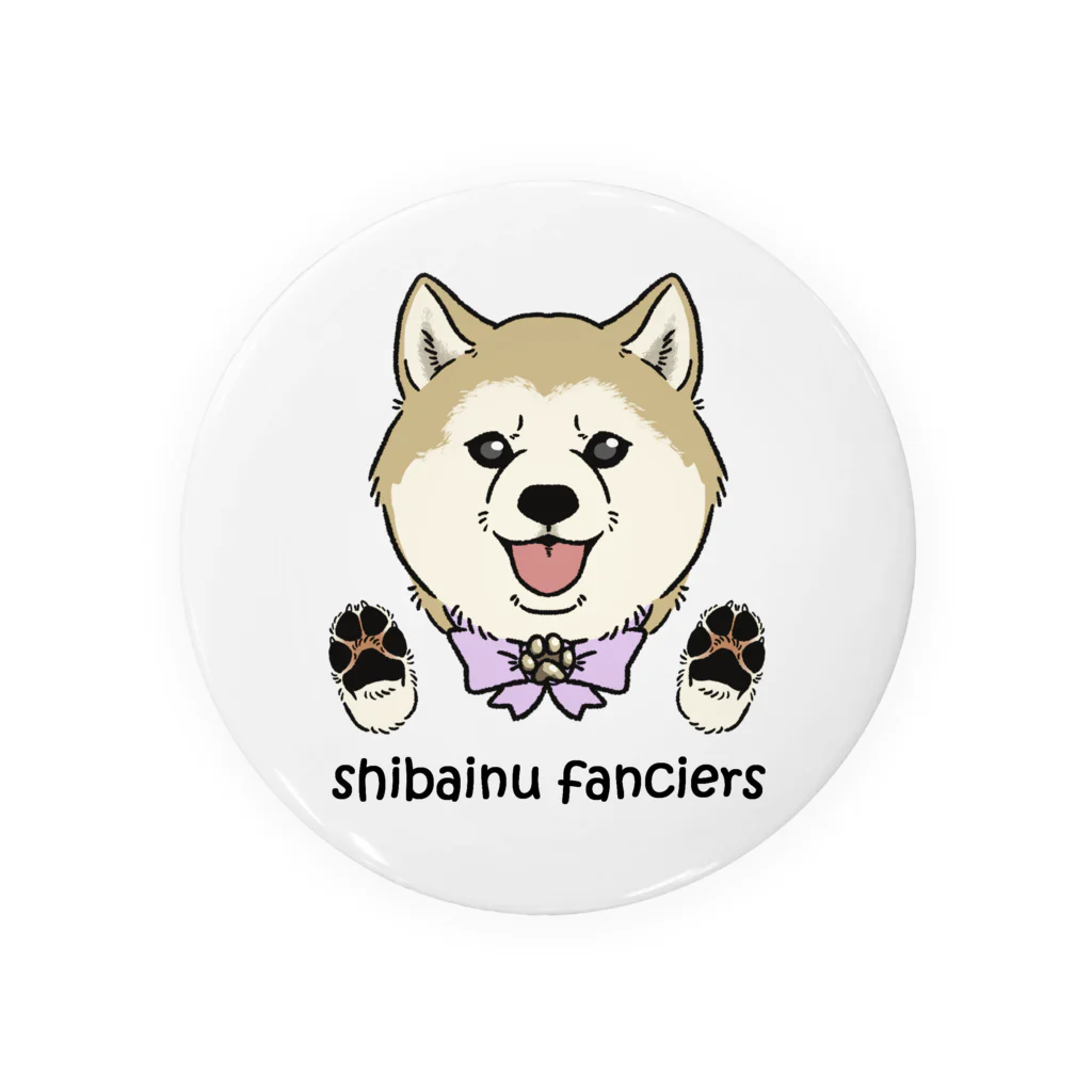 豆つぶのshiba-inu fanciers(シニア柴) Tin Badge