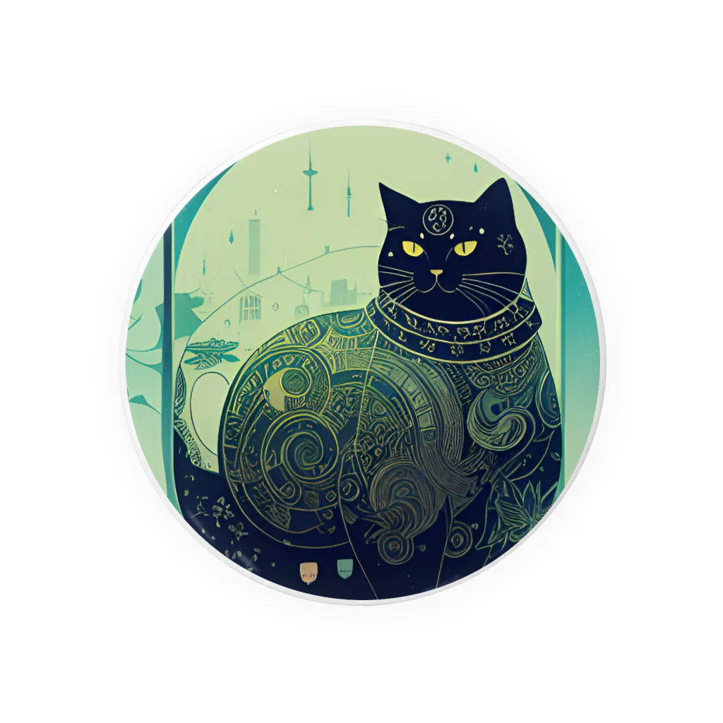 猫子猫のジト目な猫 Tin Badge