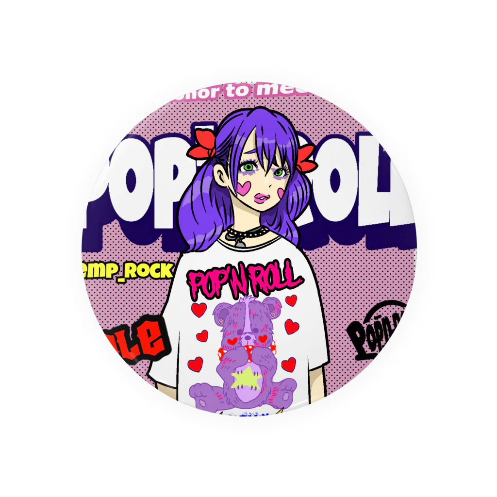 POP'N ROLLのPOP'N ROLL icon Tin Badge