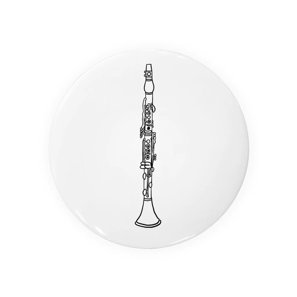 まなclarinetのクラリネット 缶バッジ