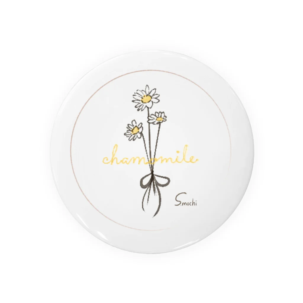 さくらもちのchamomile 丸枠 Tin Badge