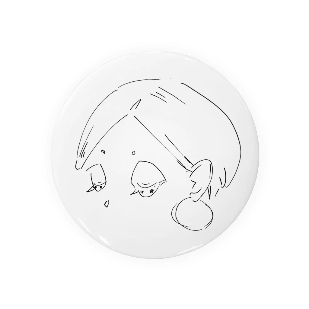 ryokoitoillustrationの伏し目ちゃん☆ Tin Badge