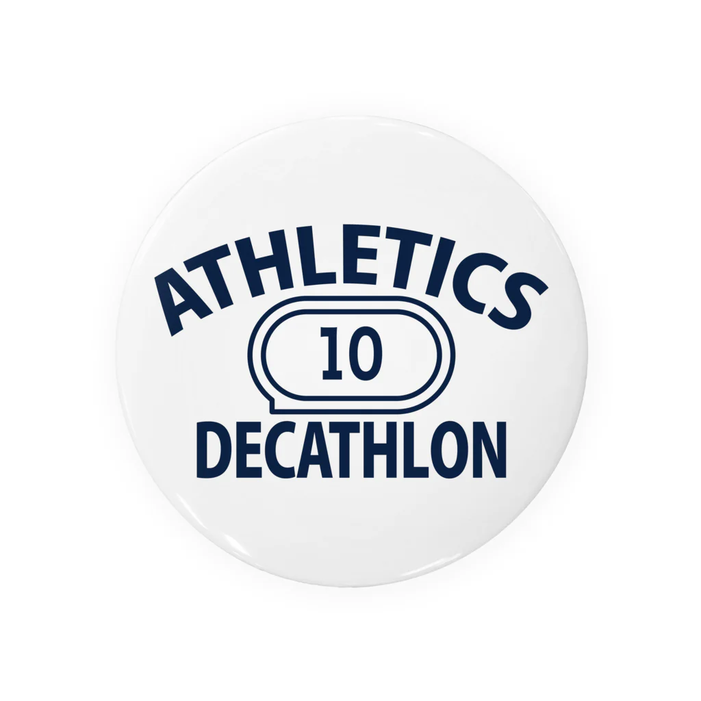 sports_tower スポーツタワーの十種競技・デカスロン・DECATHLON・じっしゅきょうぎ・二日間・10種・男子・女子・かっこいい・かわいい・選手・陸上部員・トレーニング・混成競技・確実・有望・応援・タイム・得点・入賞・実力 缶バッジ