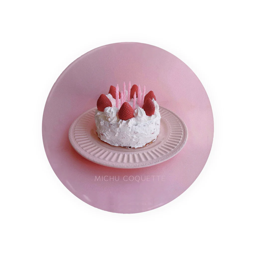 MICHU_COQUETTEのSTRAWBERRY CAKE Tin Badge