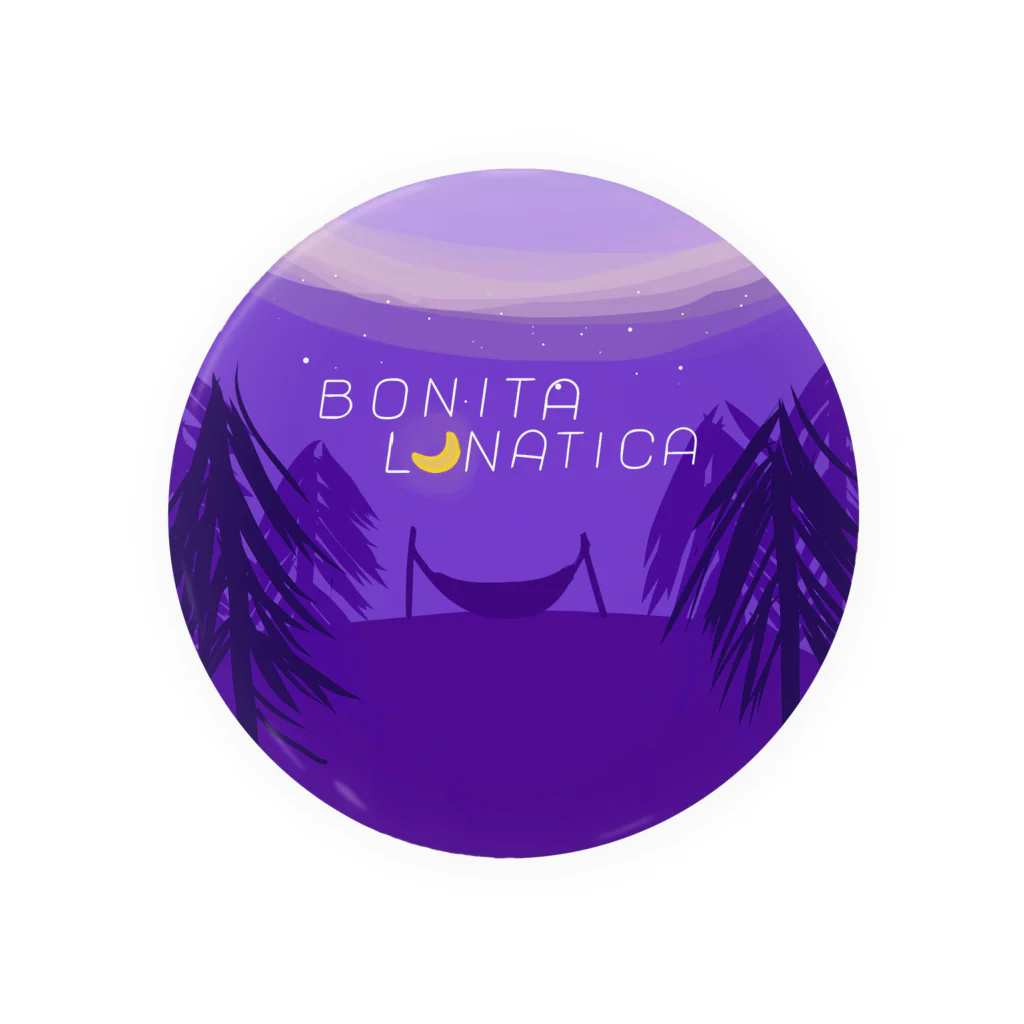 Bonita LunáticaのBonita lunática ロゴ Tin Badge