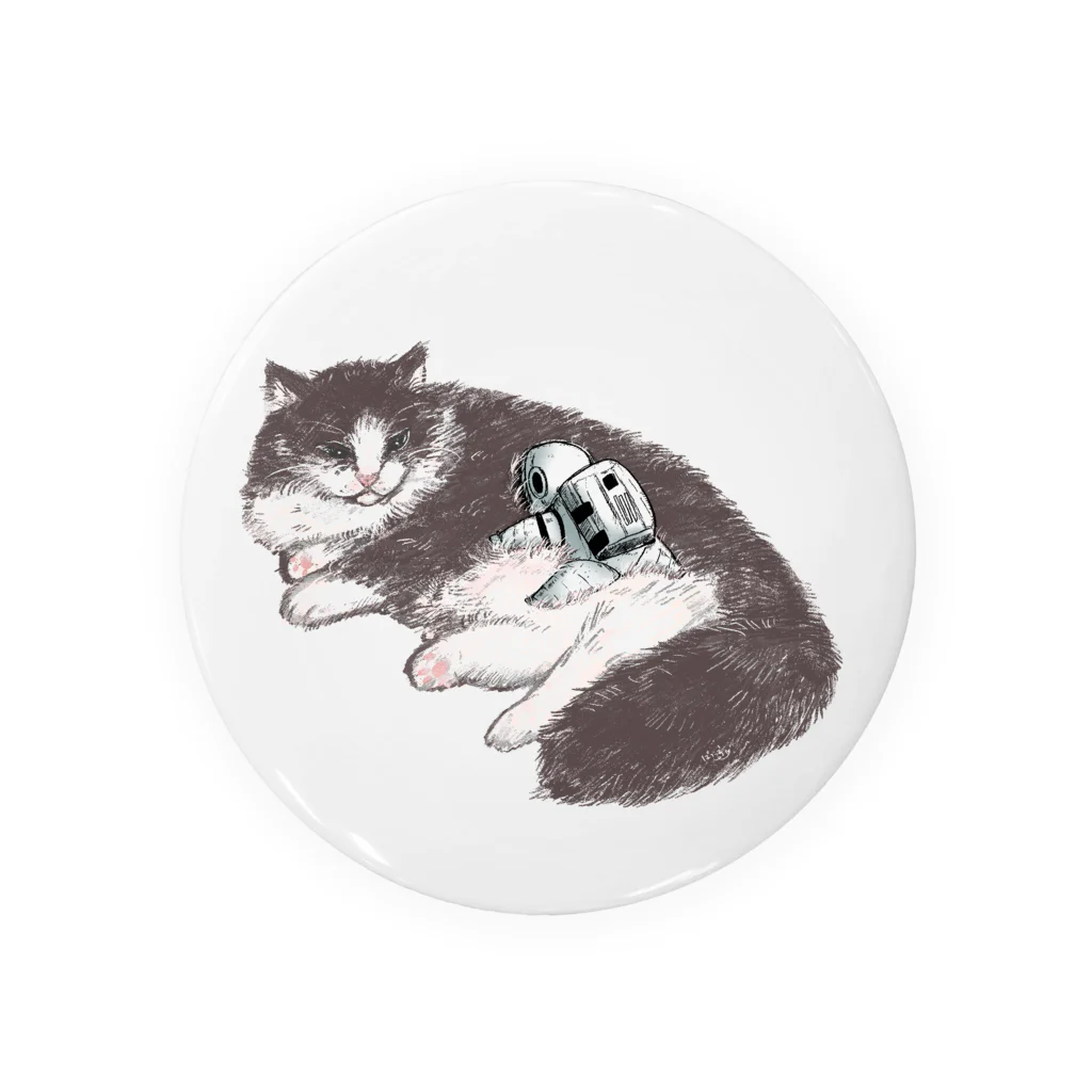 ばろうずのオブジェクト「猫」 Tin Badge