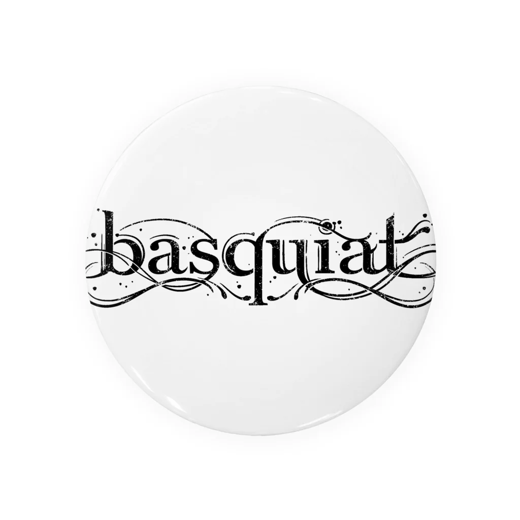 ino-basquiatのbasquiat white Tin Badge