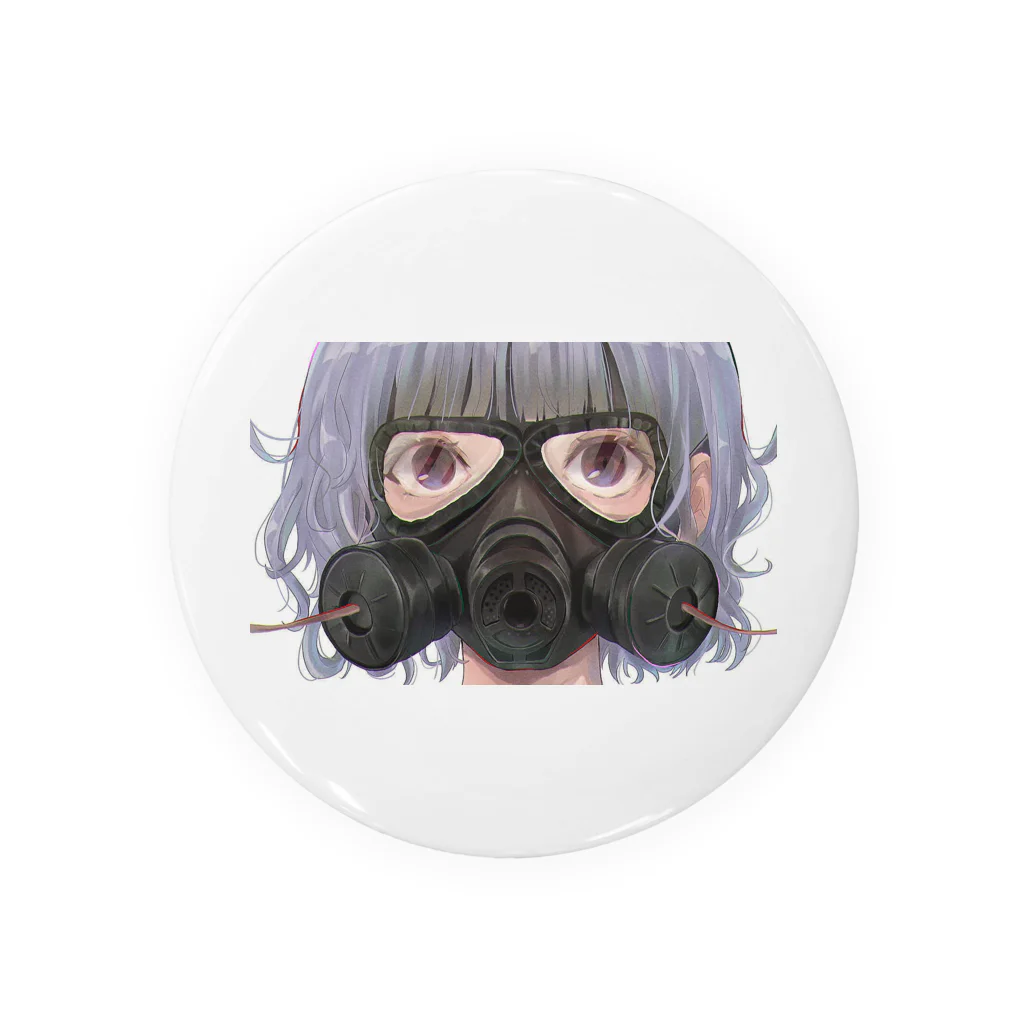 ioiota2のガスマスク少女 Tin Badge