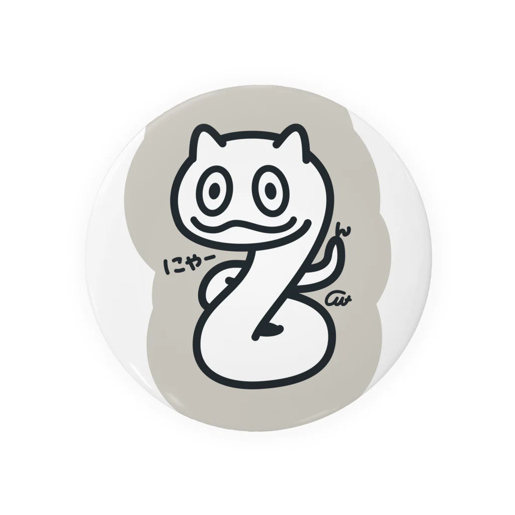 イラスト MONYAAT のへびにゃーん ステッカー等 Tin Badge