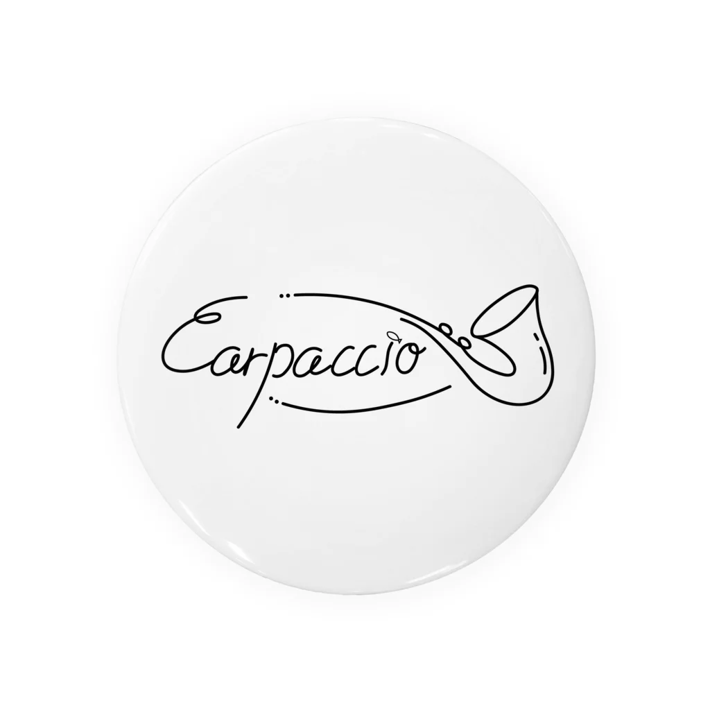 carpaccioのカルパッチョの筆記体 Tin Badge