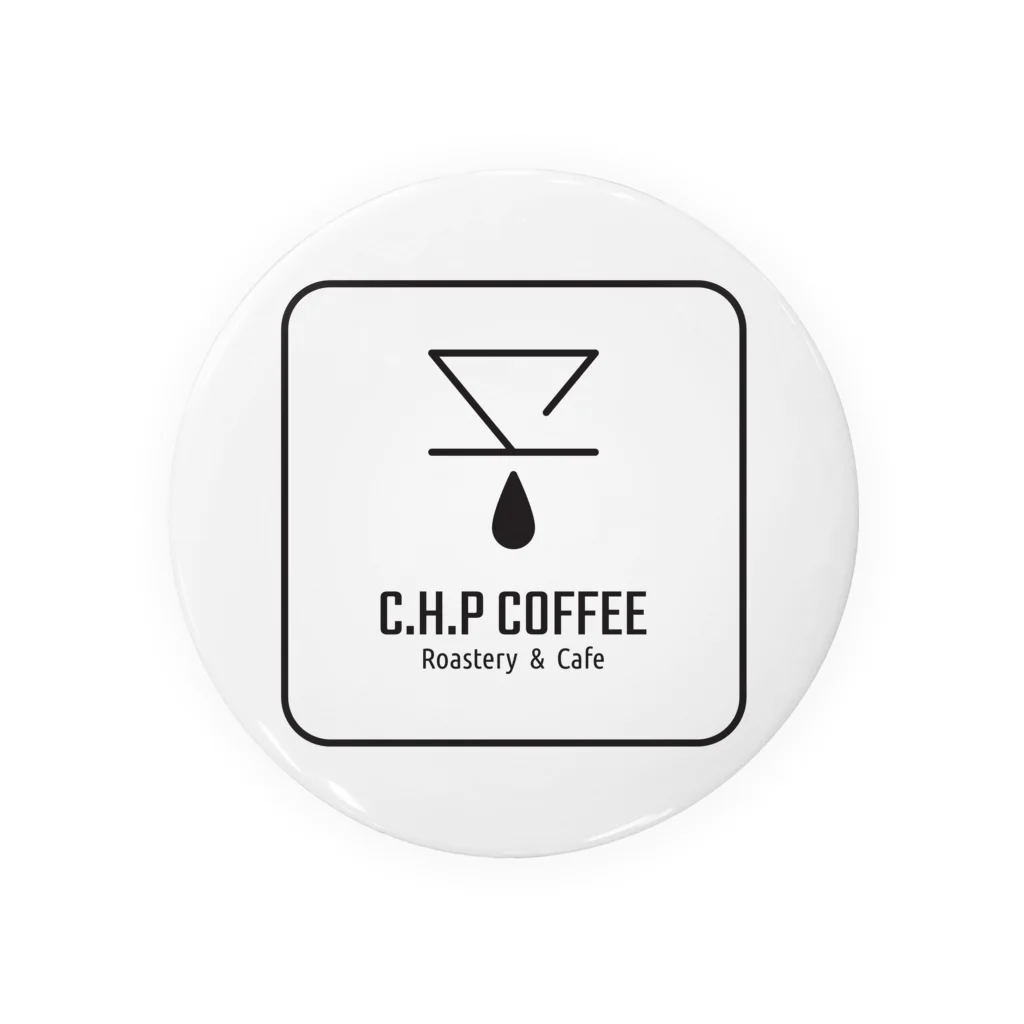 【公式】C.H.P COFFEEオリジナルグッズの『C.H.P COFFEE』ロゴ_01 缶バッジ