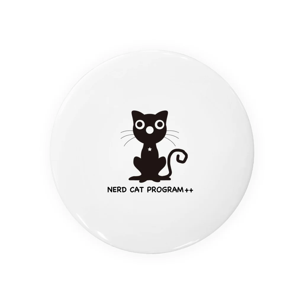 Nerd Cat Program++の©︎Nerd Cat Program++ 缶バッジ