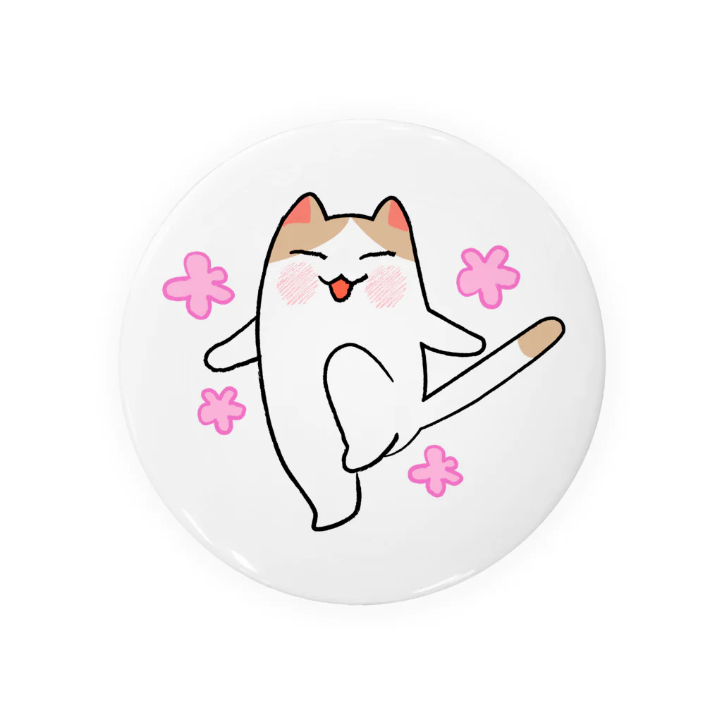 YOSHInekoのハッピー猫 Tin Badge