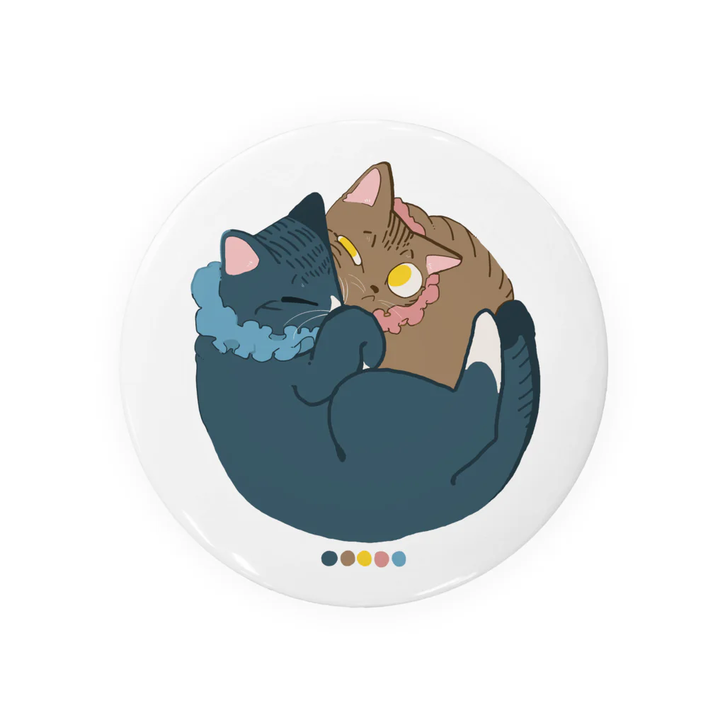 スタジオわだいらのまるまる猫たち Tin Badge