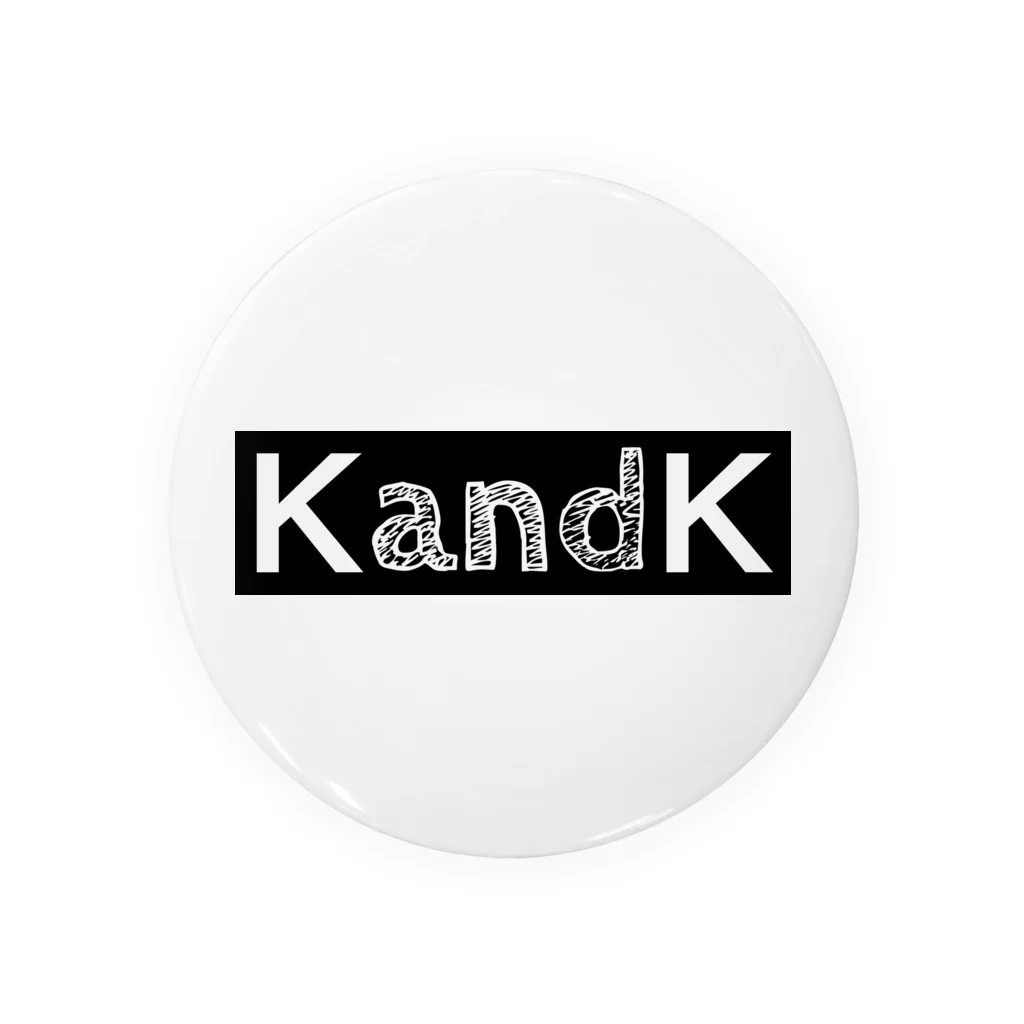 K and K companyのKandKロゴ Tin Badge