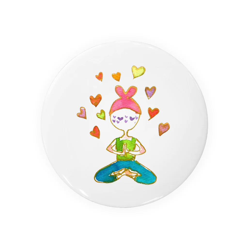 onmycolorの楽描き店のそばかすこちゃん with LOVE (小物） Tin Badge