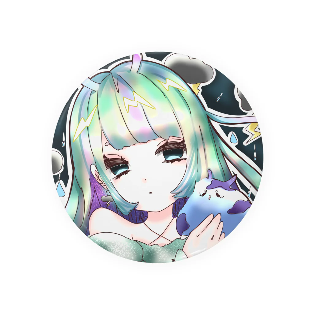 うみうしいるる🐬のうみうしいるる Tin Badge