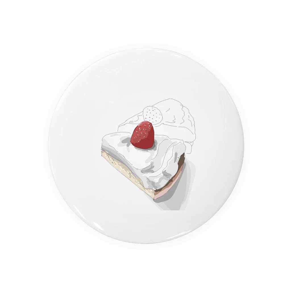 study_9436のいちごのショートケーキ🍓 Tin Badge