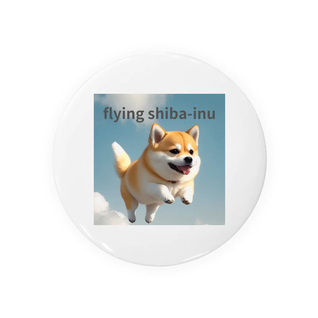 五右衛門商店のflying shibaｰinu Tin Badge