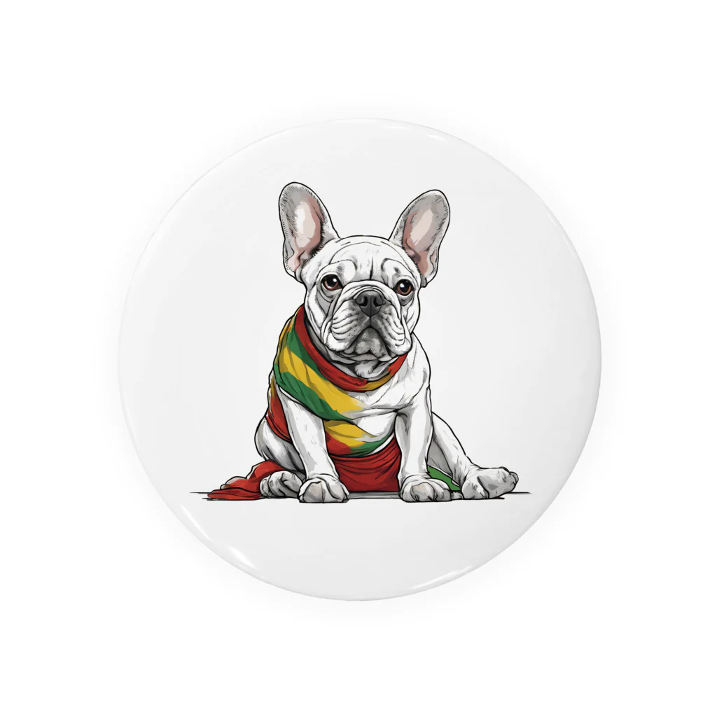 Frenchie-Rasta DoggのFrenchie-Rasta Dogg Tin Badge