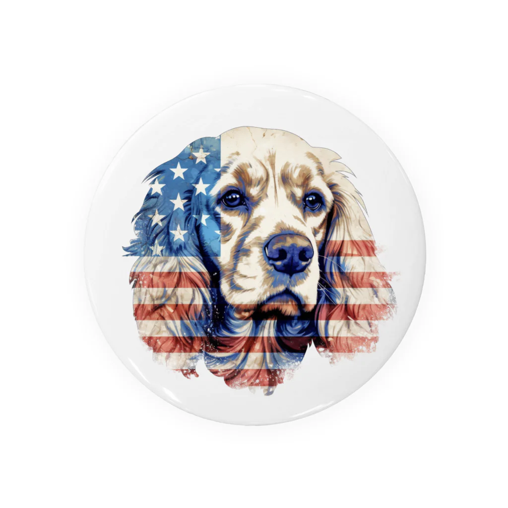 dogsdream8246のアメリカンコッカーアメリカ Tin Badge