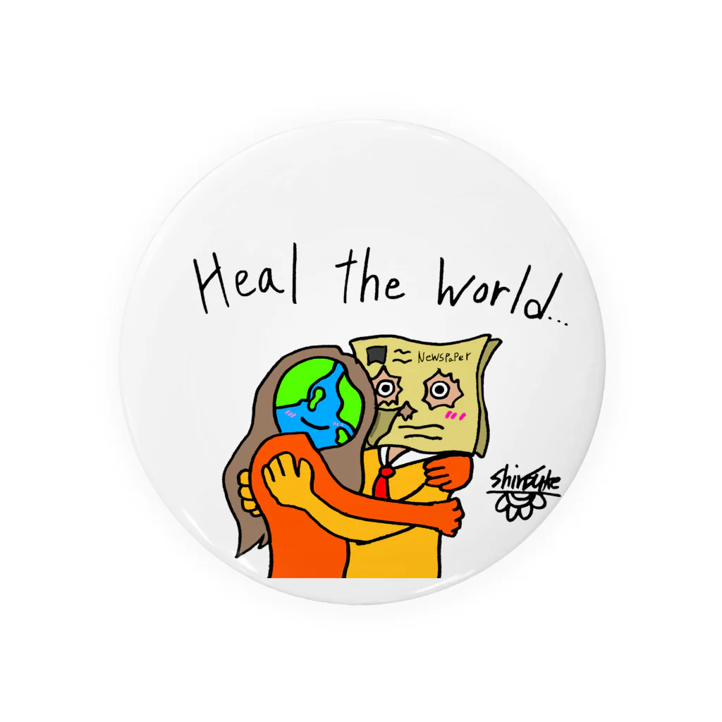 ART IS WELLのHEAL THE WORLD 缶バッジ