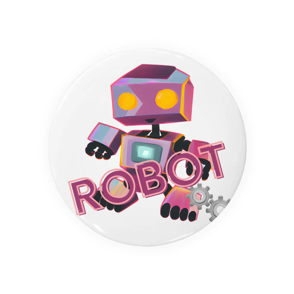 manopinoのi am a robot Tin Badge