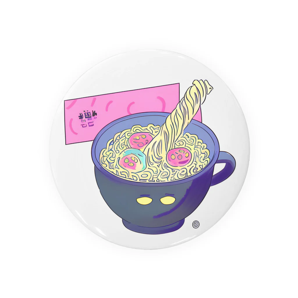 neopxのにゃー麺 Tin Badge