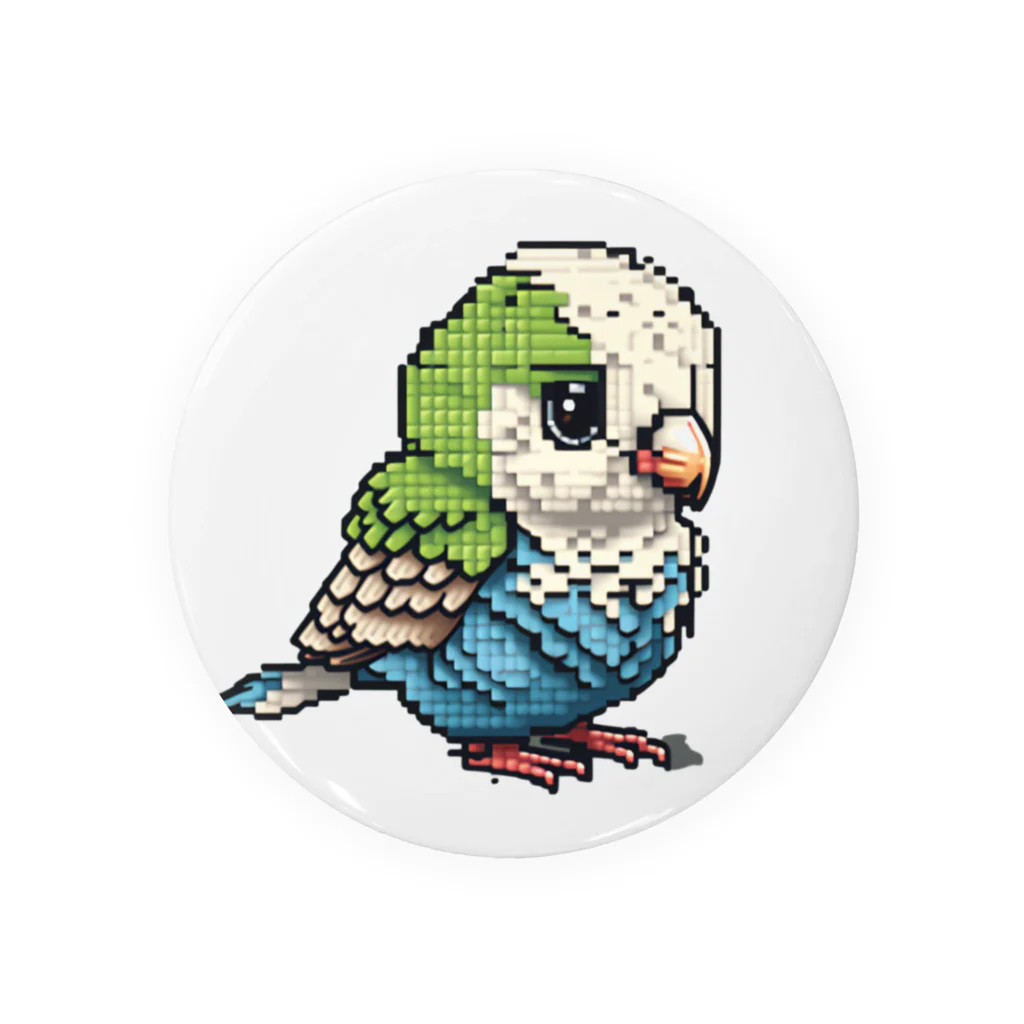 朱音琴音のドット絵のインコ２ 缶バッジ