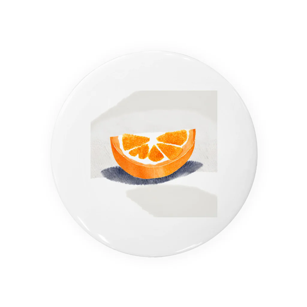 萌え断グッズのオレンジの断面 -隠れハート- Tin Badge